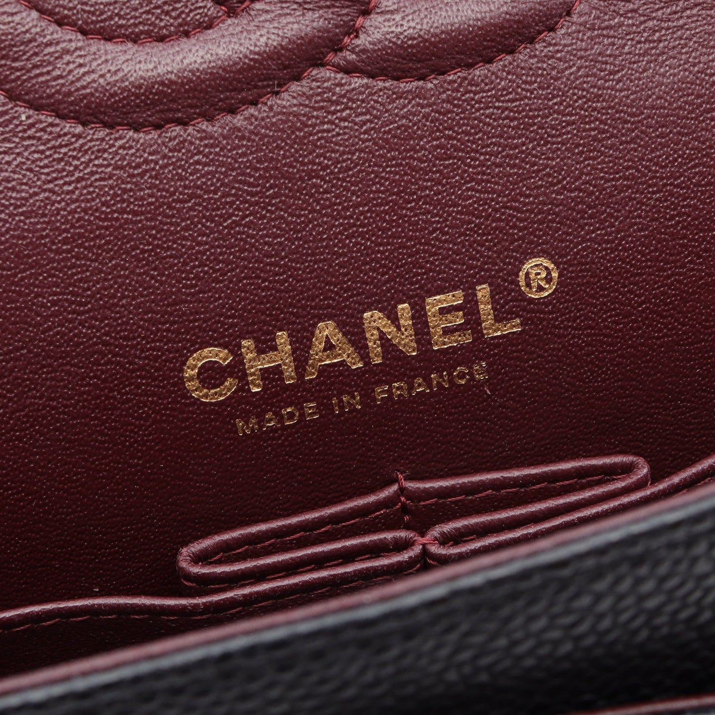 マトラッセ Wフラップ Wチェーンショルダーバッグ キャビアスキン ブラック ゴールド金具 シャネル バッグ CHANEL