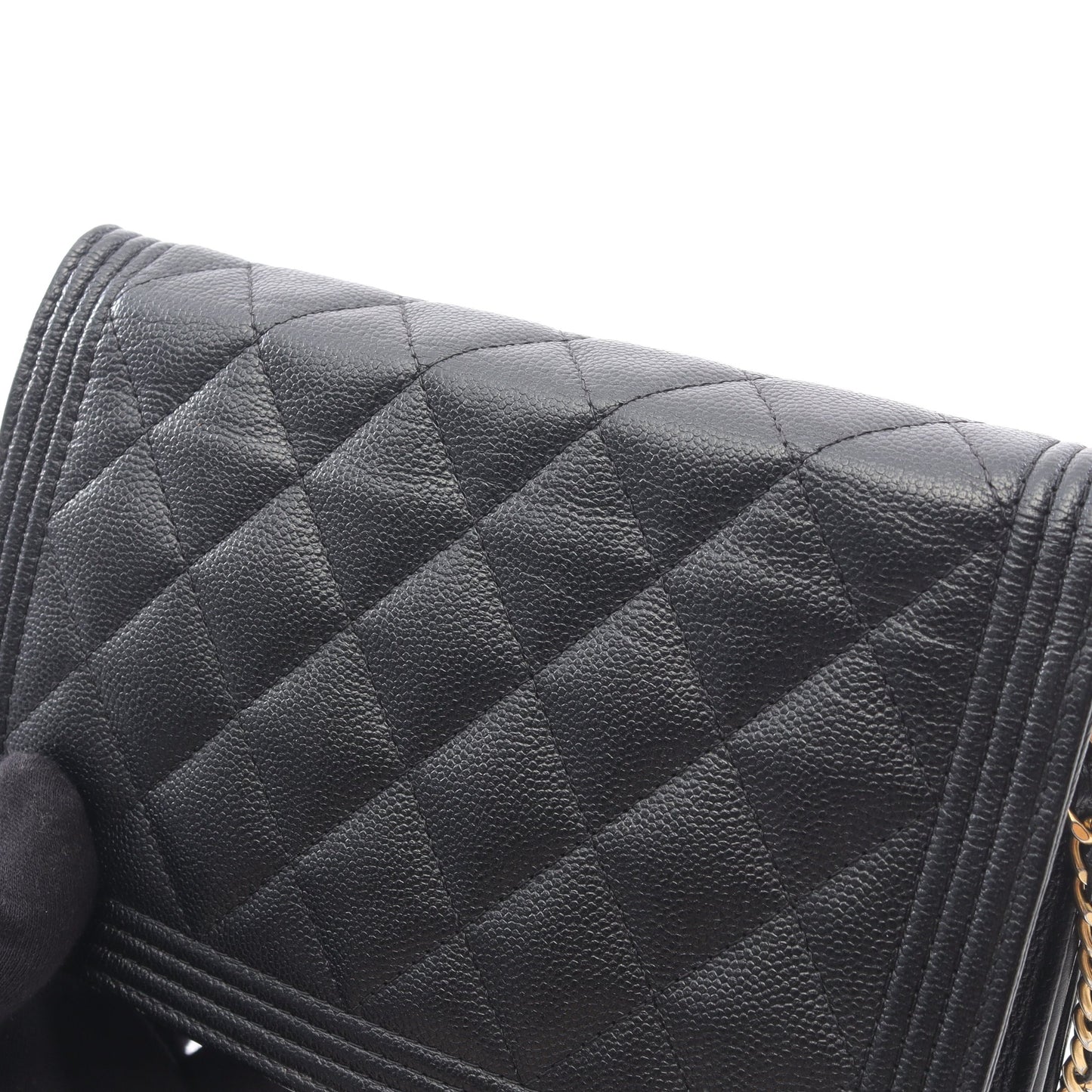 ボーイシャネル マトラッセ チェーンウォレット キャビアスキン ブラック ゴールド金具 シャネル バッグ CHANEL