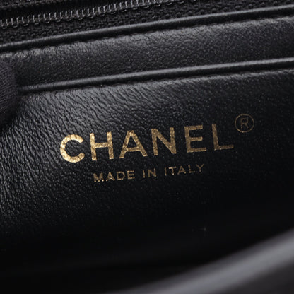 ミニマトラッセ チェーンショルダーバッグ キャビアスキン ブラック ゴールド金具 シャネル バッグ CHANEL