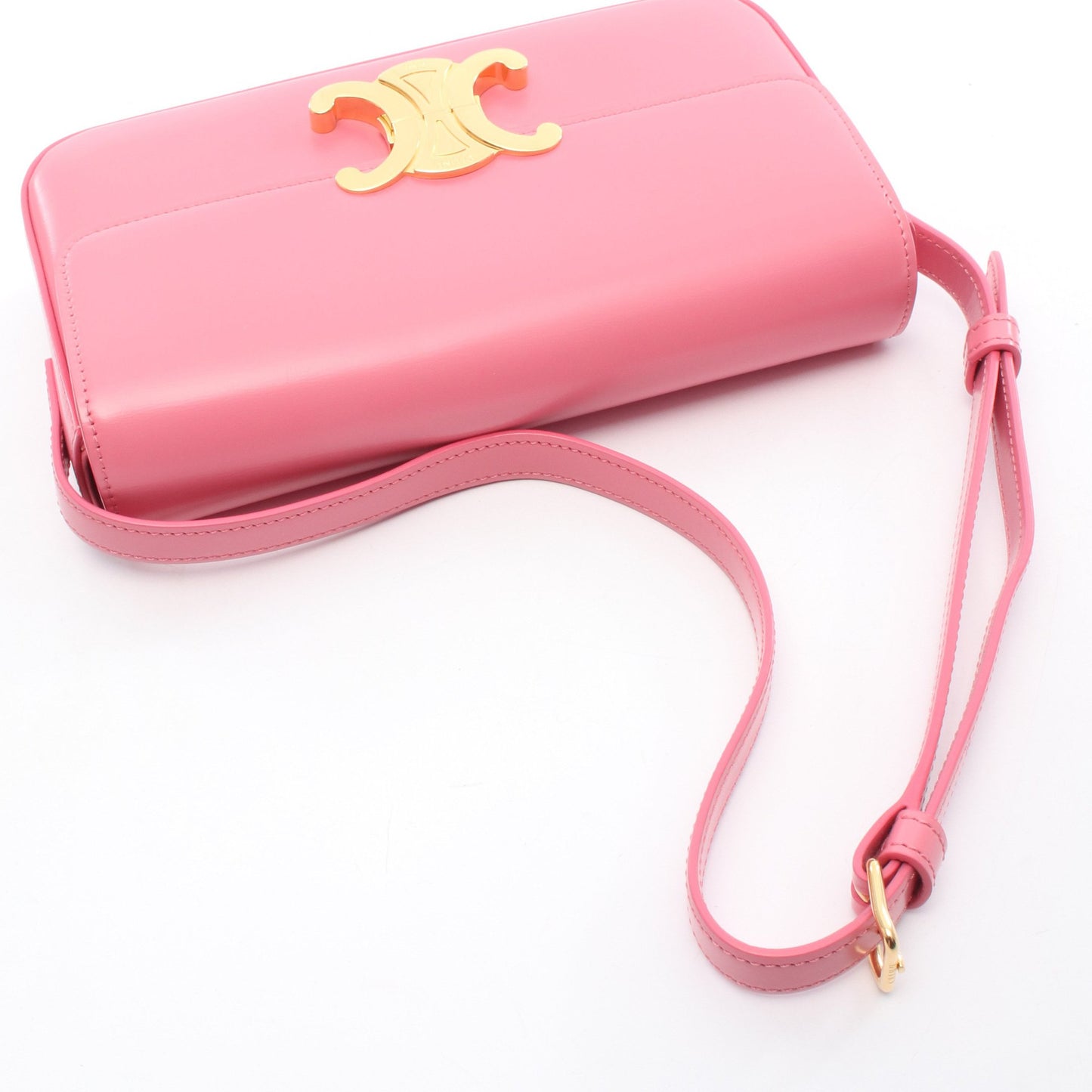 クロード トリオンフ ワンショルダーバッグ レザー ピンク セリーヌ バッグ CELINE