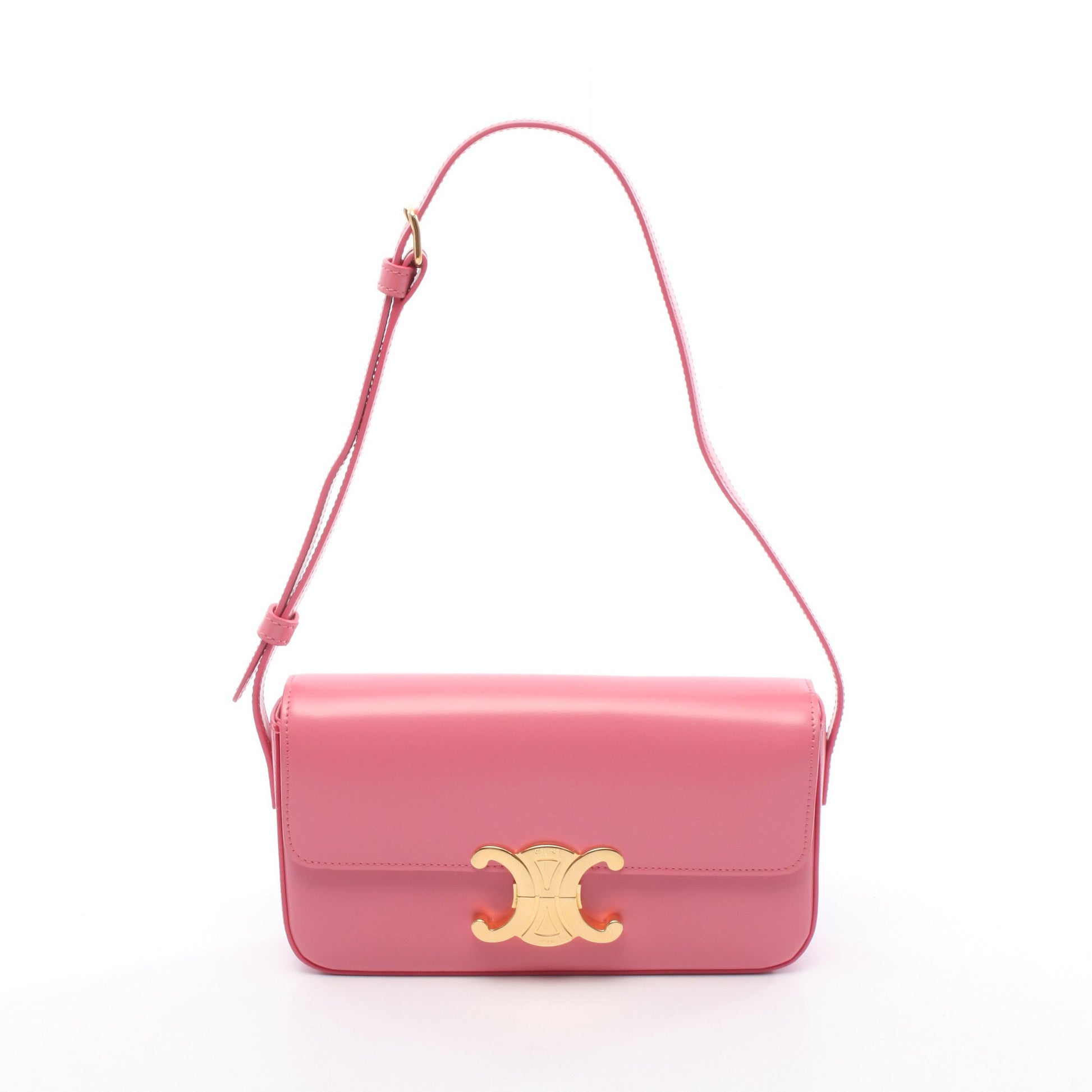 クロード トリオンフ ワンショルダーバッグ レザー ピンク セリーヌ バッグ CELINE