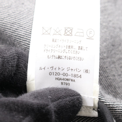 モノグラム デニムジャケット コットン ブラック ルイヴィトン アウター LOUIS VUITTON