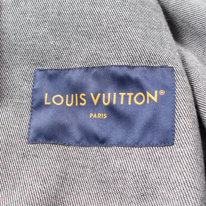 モノグラム デニムジャケット コットン ブラック ルイヴィトン アウター LOUIS VUITTON