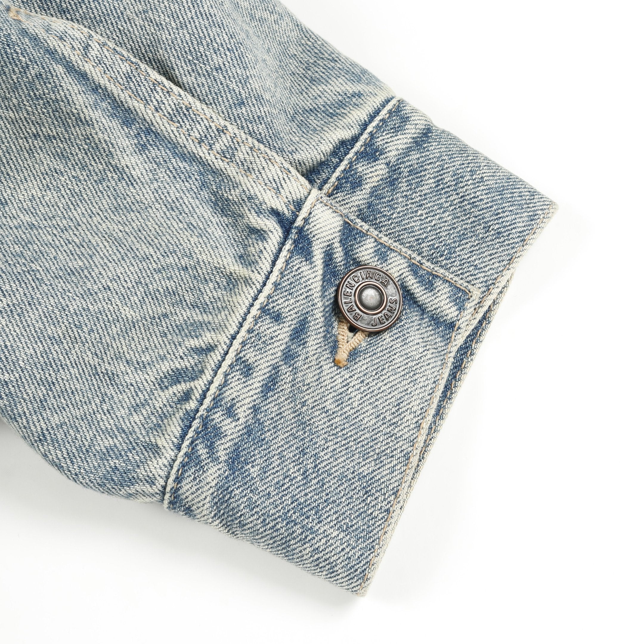 アップサイドダウン デニムジャケット コットン ライトブルー