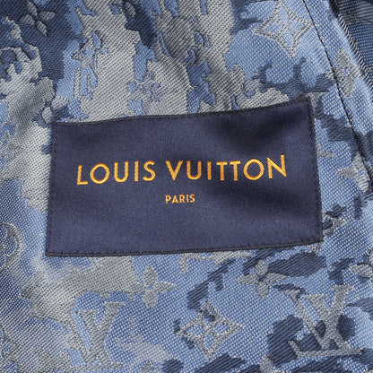 モノグラムタペストリー フーデッドジャケット ブルゾン ネイビー ブルー ルイヴィトン アウター LOUIS VUITTON
