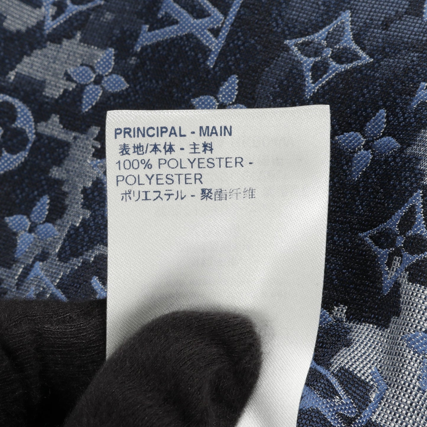 モノグラムタペストリー フーデッドジャケット ブルゾン ネイビー ブルー ルイヴィトン アウター LOUIS VUITTON