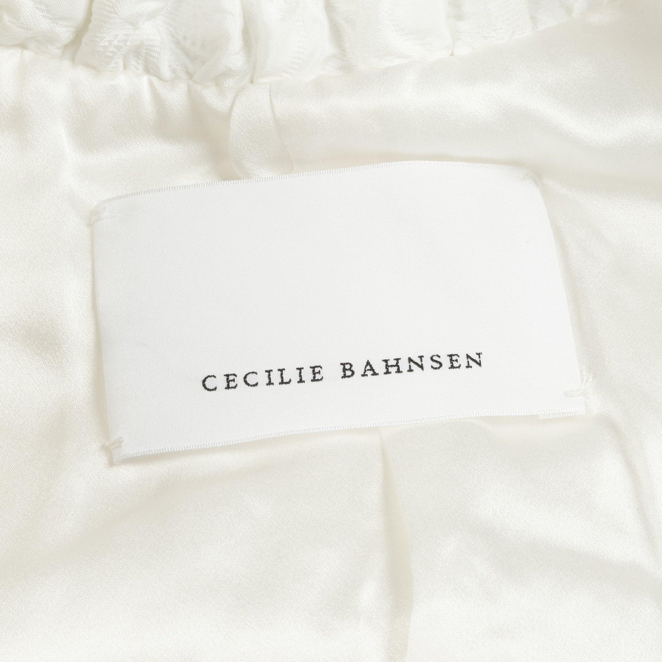 DENIS クロップド ボンバージャケット ナイロン ホワイト