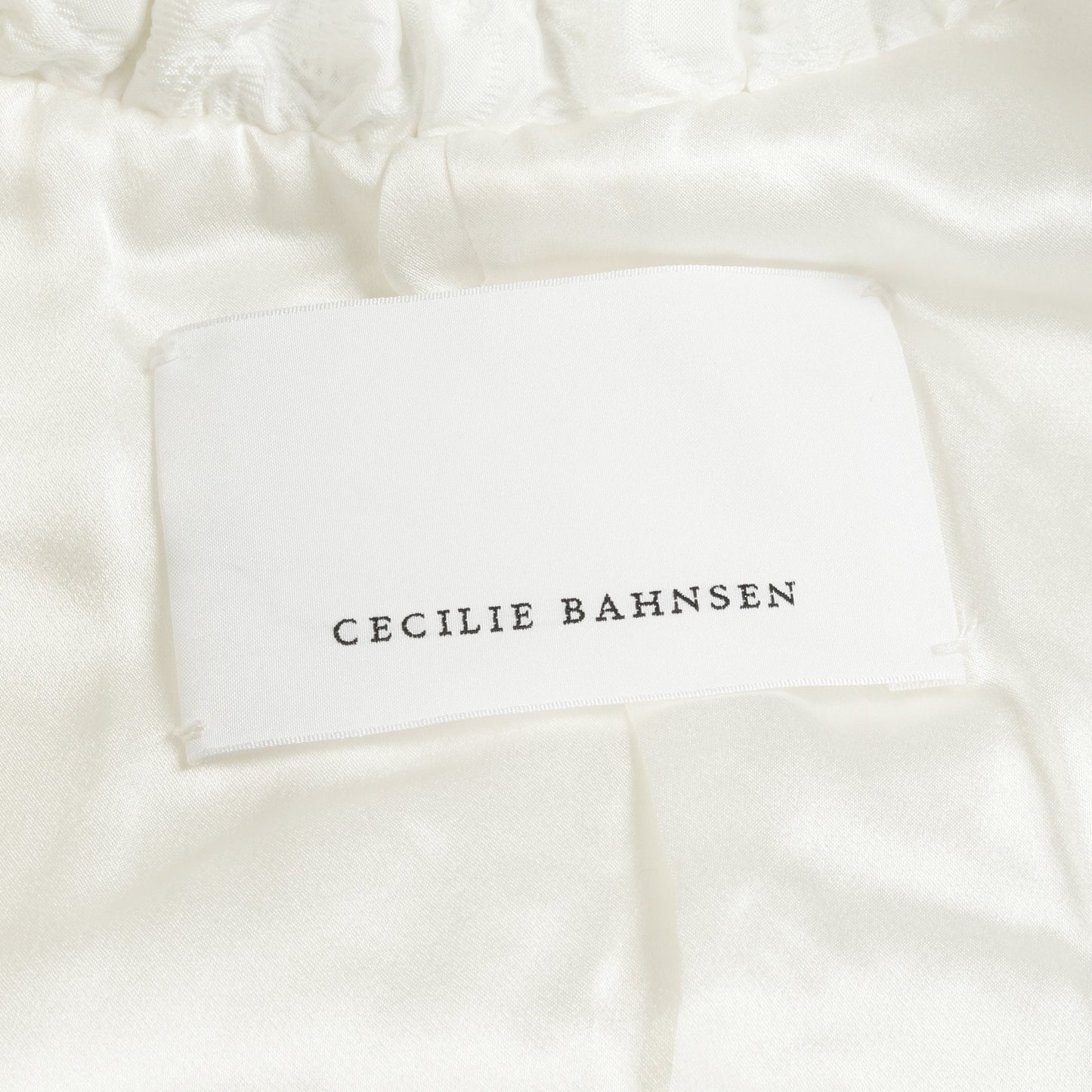 DENIS クロップド ボンバージャケット ナイロン ホワイト セシリーバンセン アウター CecilieBahnsen