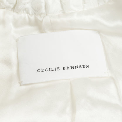 DENIS クロップド ボンバージャケット ナイロン ホワイト セシリーバンセン アウター CecilieBahnsen