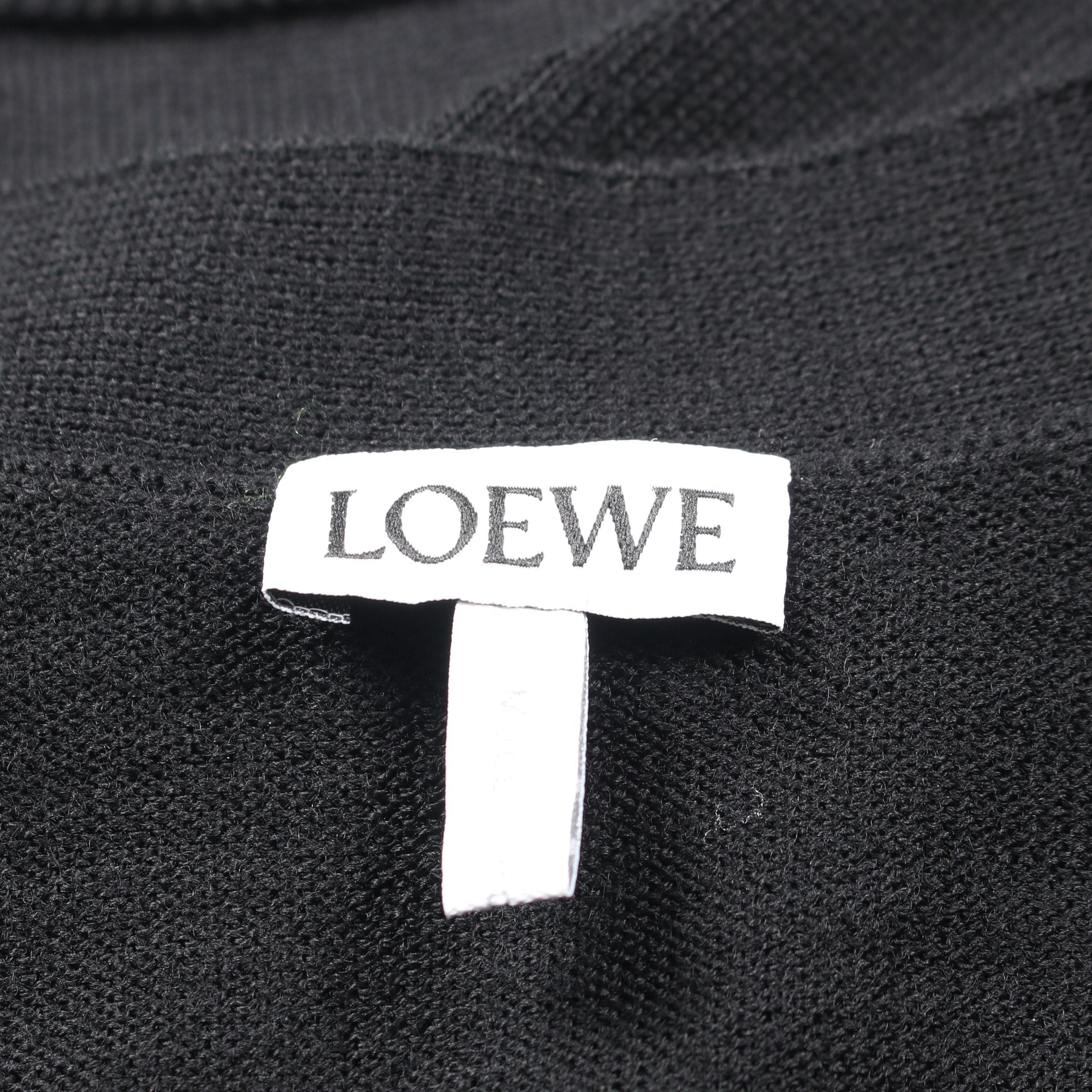 アナグラム刺繍 カーディガン ウール ブラック ロエベ – RECLO