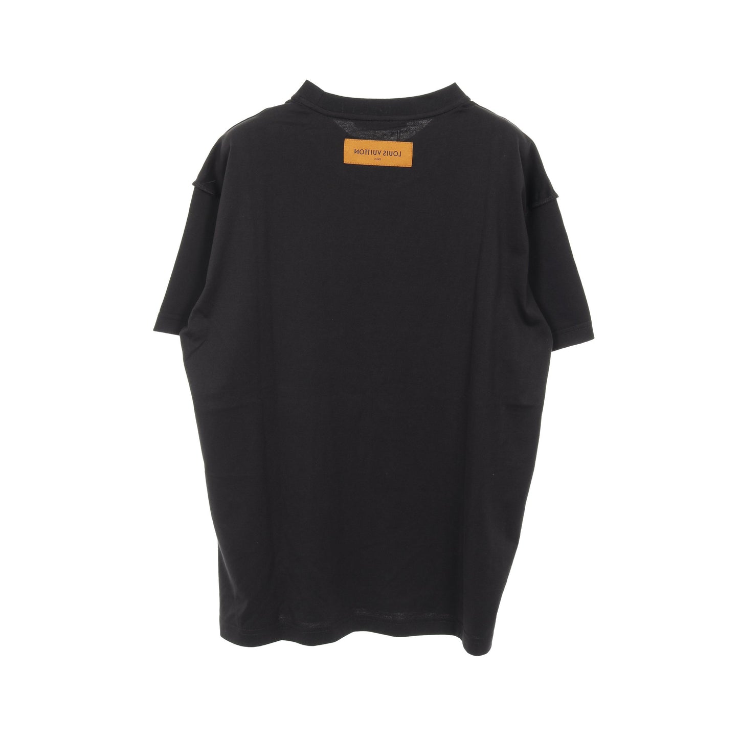 LVコンサート プリント Tシャツ クルーネック コットン ブラック ルイヴィトン トップス LOUIS VUITTON