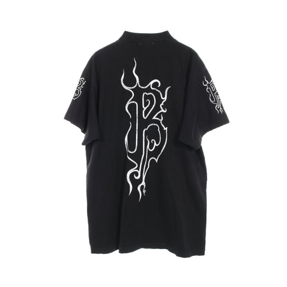 バレンシアガ メタルロゴTシャツ Tシャツ コットン ブラック 