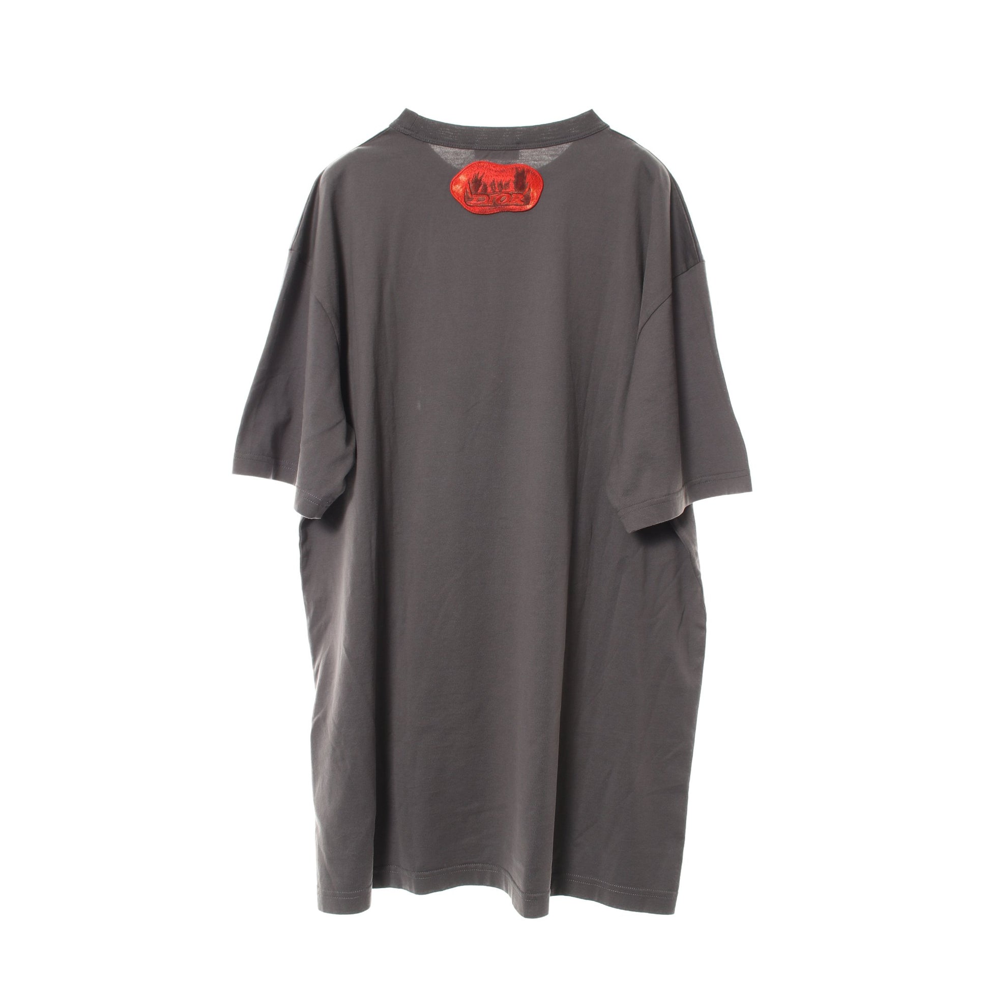DIOR × TRAVIS SCOTT Tシャツ コットン グレーブラウン マルチカラー ディオール トップス DIOR