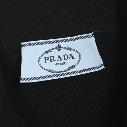 トライアングルロゴ ニット ハイネック コットン レーヨン ブラック ホワイト ハーフジップ プラダ トップス PRADA
