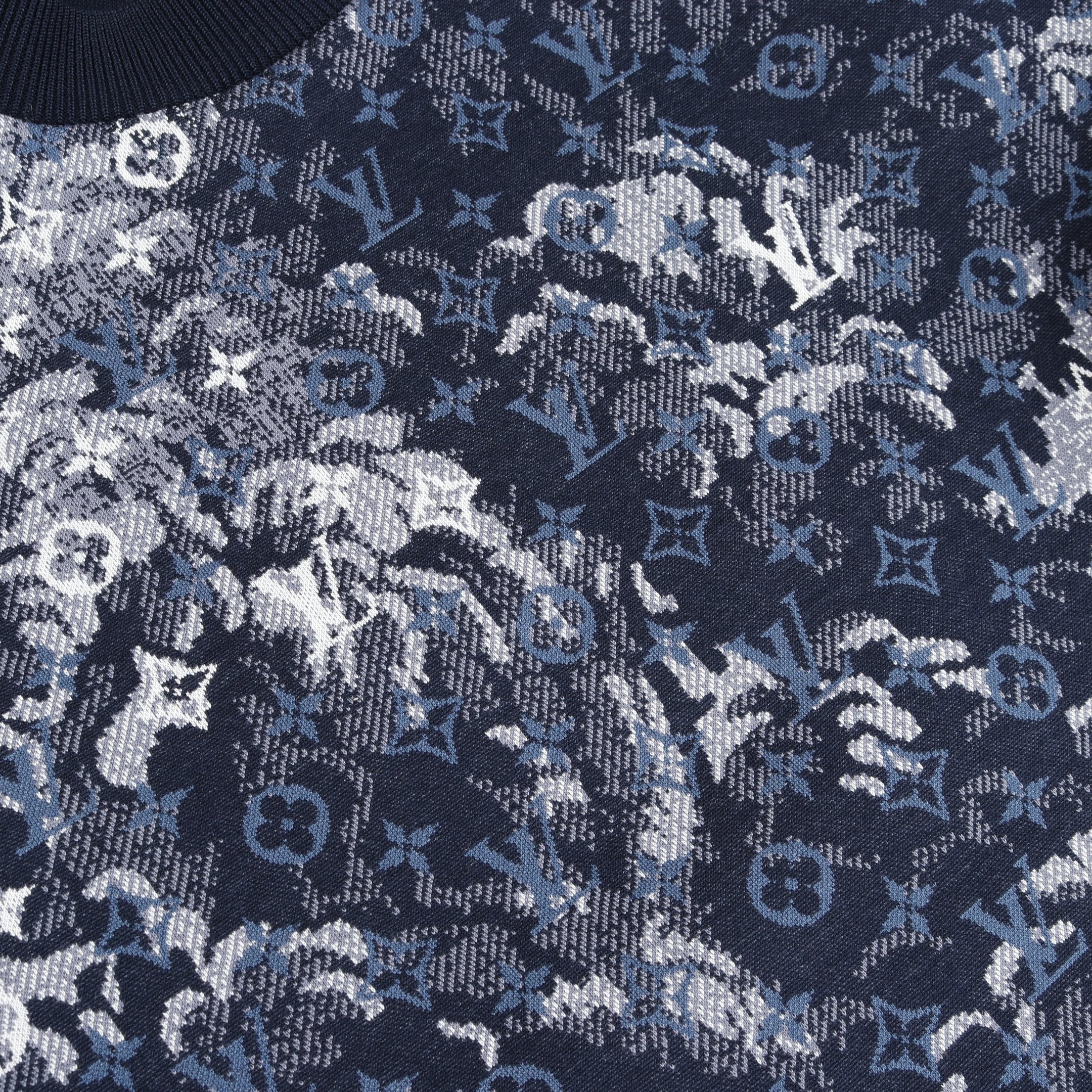 タペストリーモノグラム スウェットシャツ コットン ネイビー