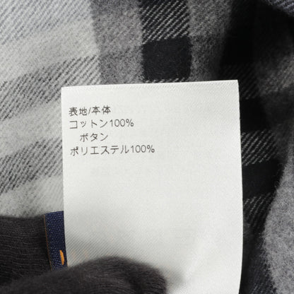 ネルシャツ チェック コットン グレー ルイヴィトン トップス LOUIS VUITTON