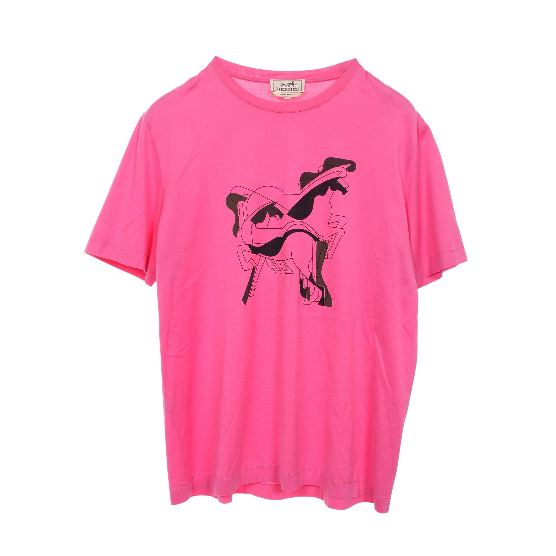 ブラジリアンホース Tシャツ コットン ピンク エルメス トップス HERMES