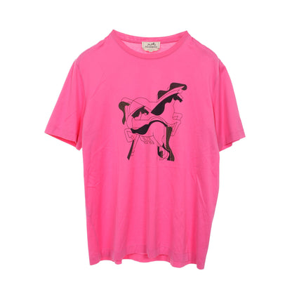 ブラジリアンホース Tシャツ コットン ピンク エルメス トップス HERMES