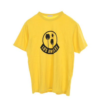 LOS ANGELES Tシャツ クルーネック コットン イエロー モンクレール トップス MONCLER