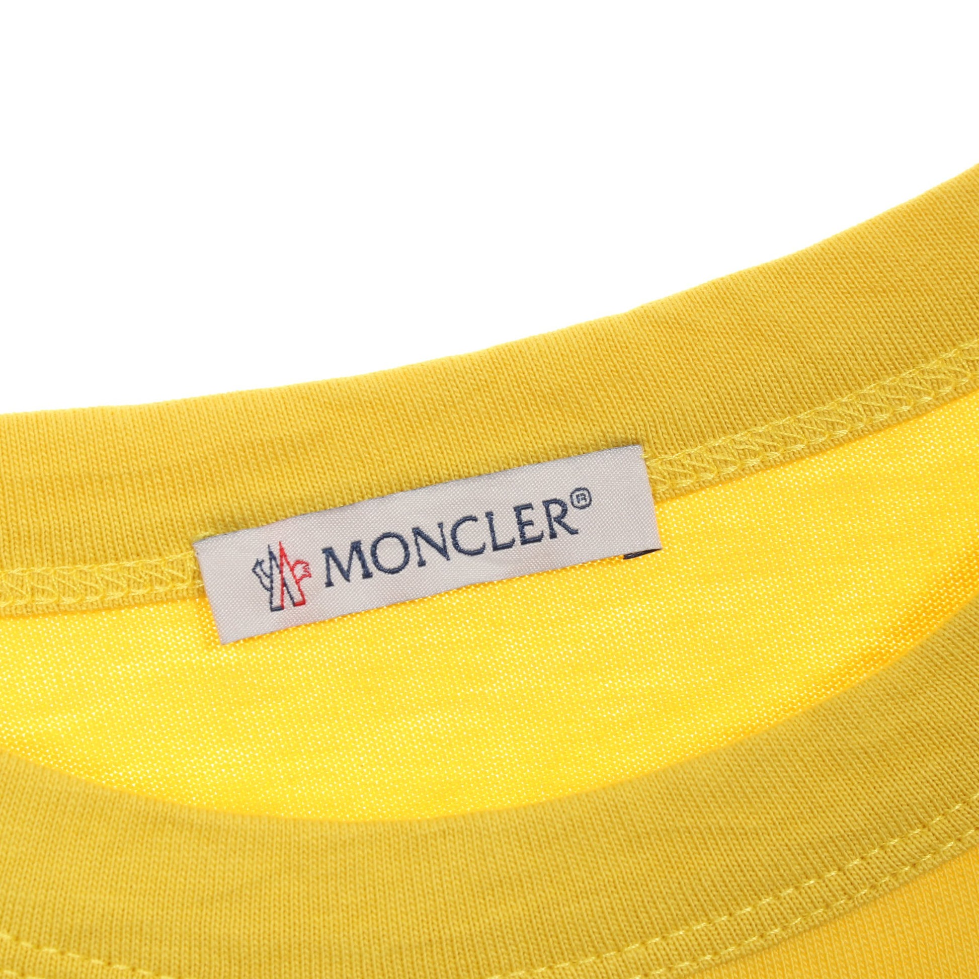 LOS ANGELES Tシャツ クルーネック コットン イエロー モンクレール トップス MONCLER