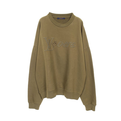 コットンシグネチャー スウェットシャツ クルーネック コットン カーキグリーン ルイヴィトン トップス LOUIS VUITTON