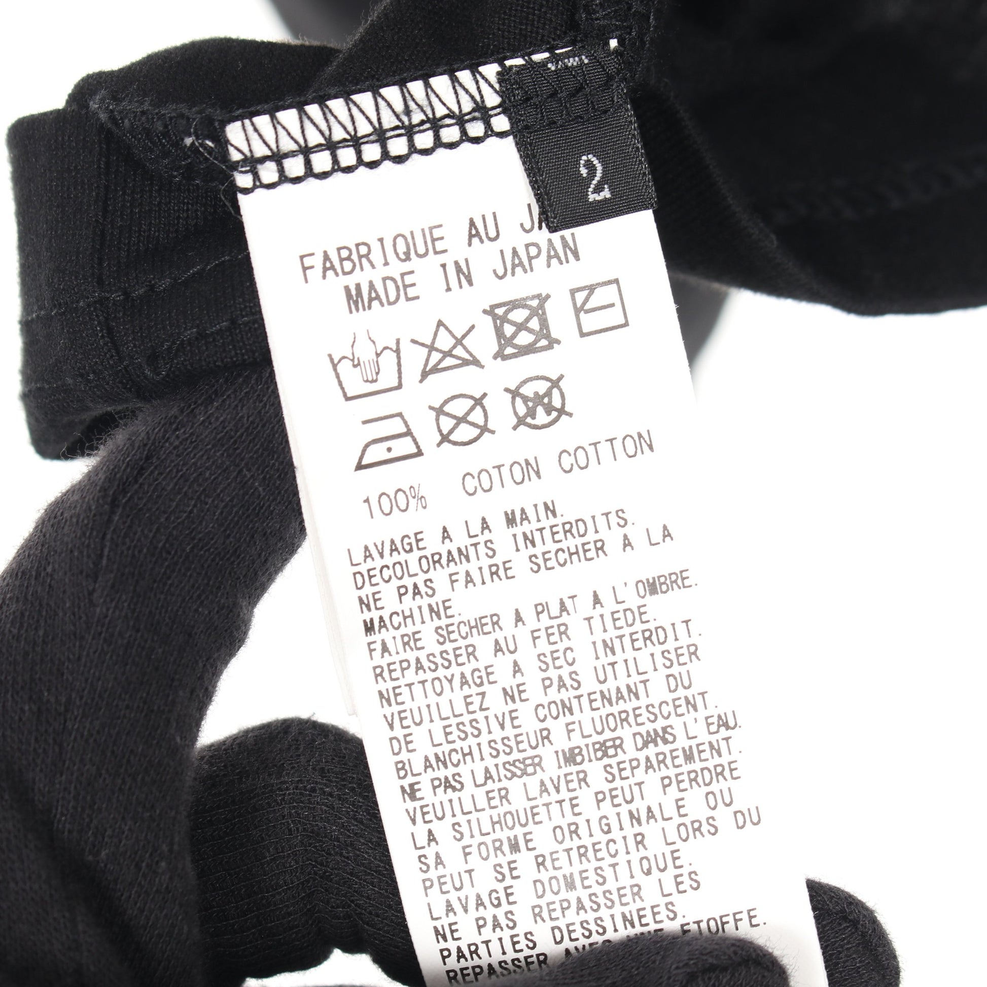 Tシャツ コットン ブラック 24SS ワイズ トップス Y's