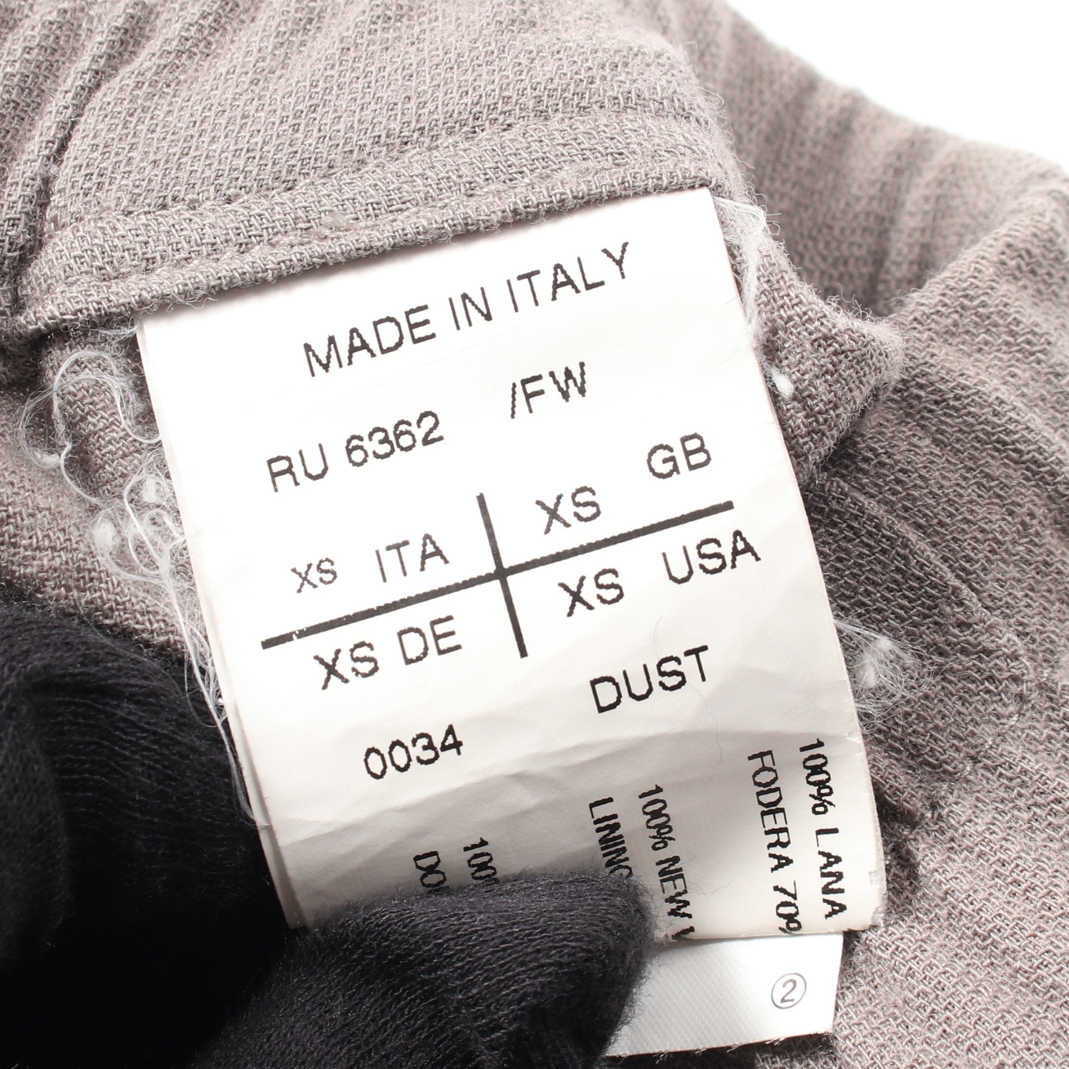 サルエルパンツ ウール グレーブラウン リックオウエンス – RECLO