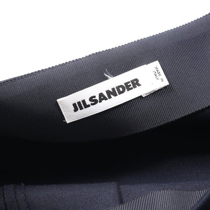 スカート レーヨン ナイロン ネイビー ジルサンダー ボトムス JIL SANDER
