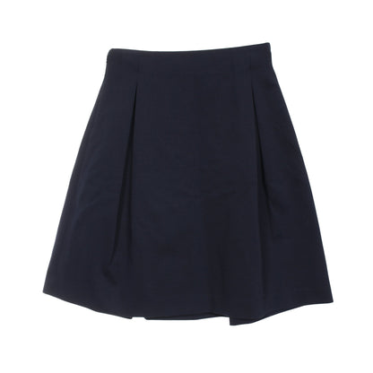 スカート レーヨン ナイロン ネイビー ジルサンダー ボトムス JIL SANDER