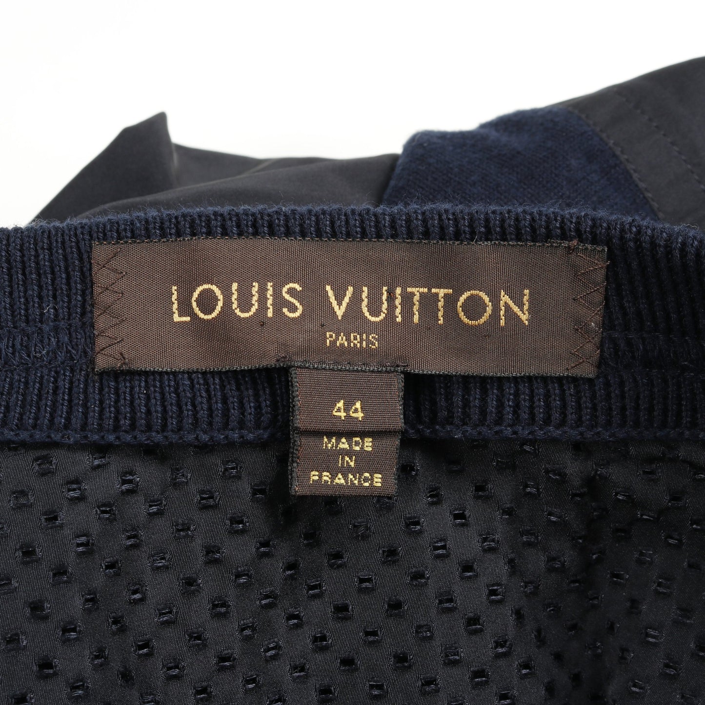 ワンピース 七分袖 ネイビー 切替 ルイヴィトン ワンピース LOUIS VUITTON