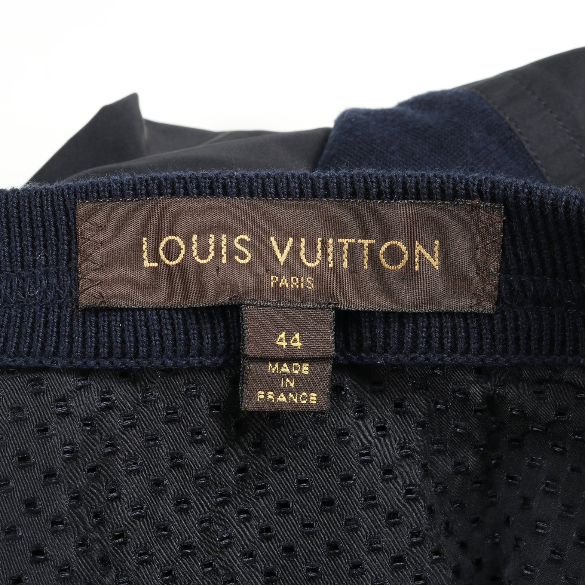 ワンピース 七分袖 ネイビー 切替 ルイヴィトン ワンピース LOUIS VUITTON