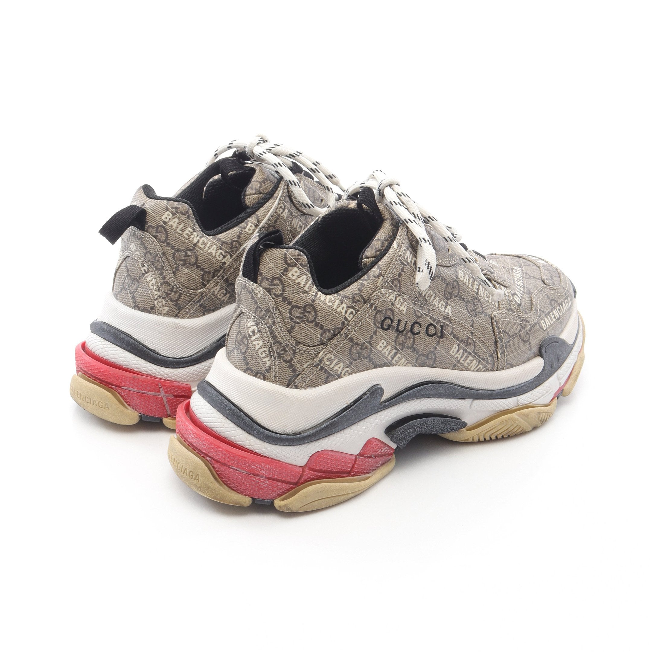 極美品 グッチ×バレンシアガ ザ ハッカー GGスプリーム tripleS GUCCI × BALENCIAGA ザ ハッカー プロジェクト TRIPLE S トリプルS GG