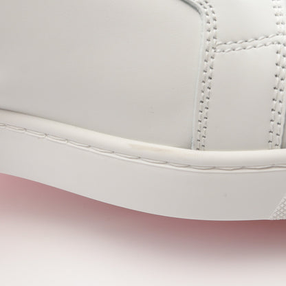Louis Junior Spikes スニーカー レザー ホワイト ゴールド スパイクスタッズ クリスチャンルブタン シューズ Christian Louboutin
