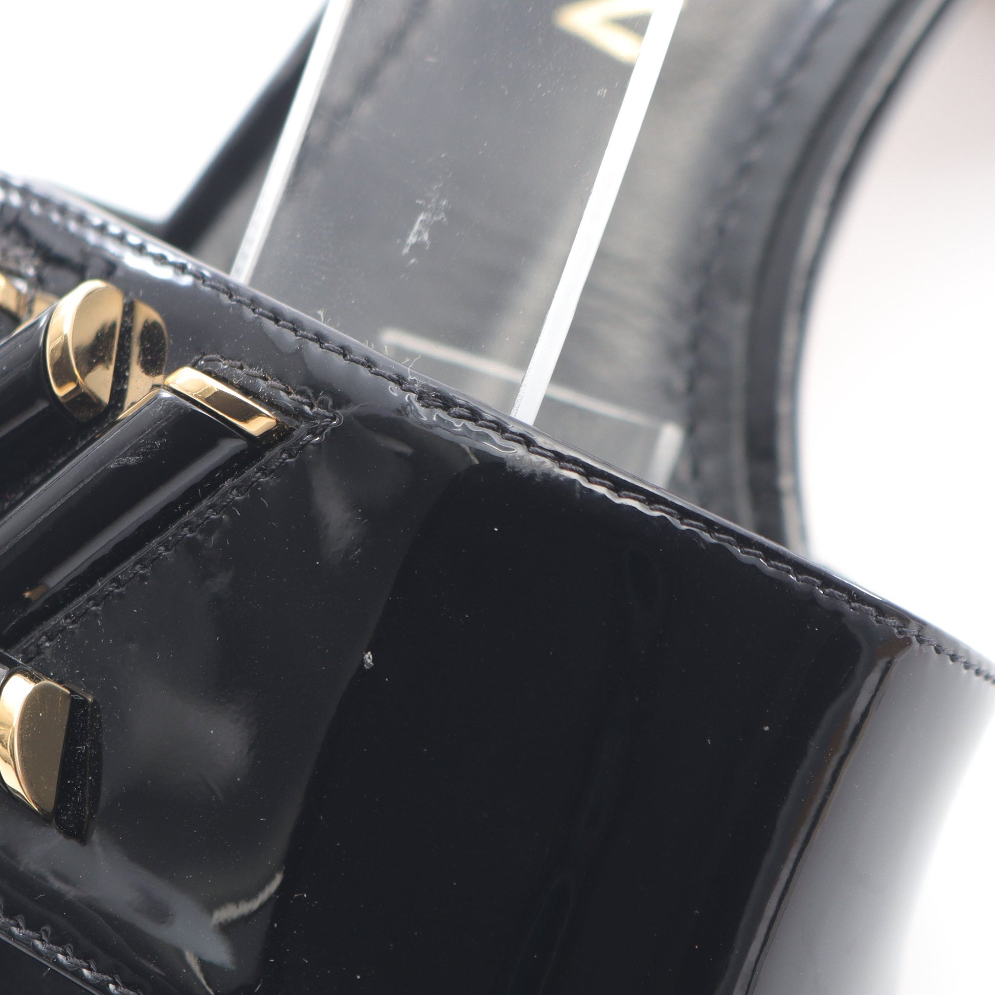 シェイク サンダル エナメルレザー ブラック ルイヴィトン シューズ LOUIS VUITTON