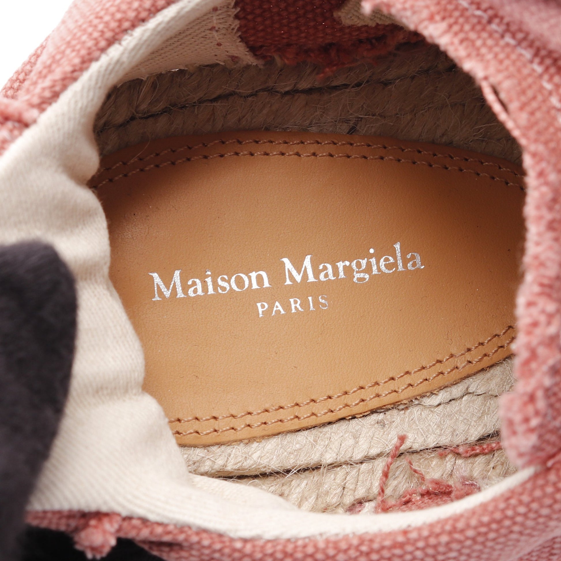 Replica エスパドリーユ スニーカー キャンバス ピンク メゾンマルジェラ22 シューズ Maison Margiela 22