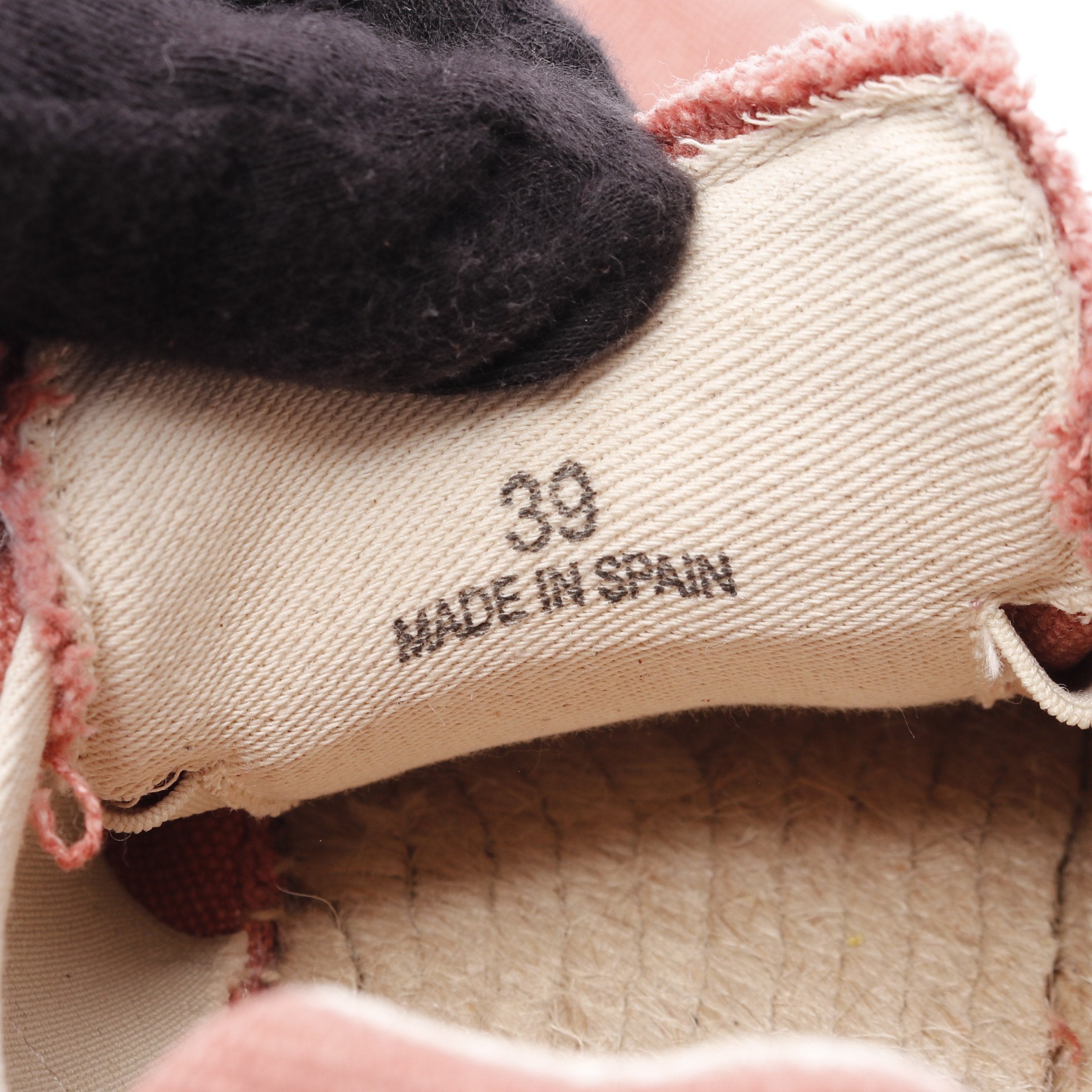 Replica エスパドリーユ スニーカー キャンバス ピンク メゾン