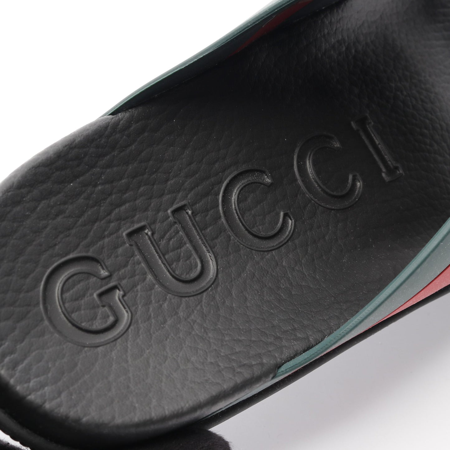 ウェブストライプ クロスラバー スライドサンダル ラバー レッド グリーン ブラック グッチ シューズ GUCCI
