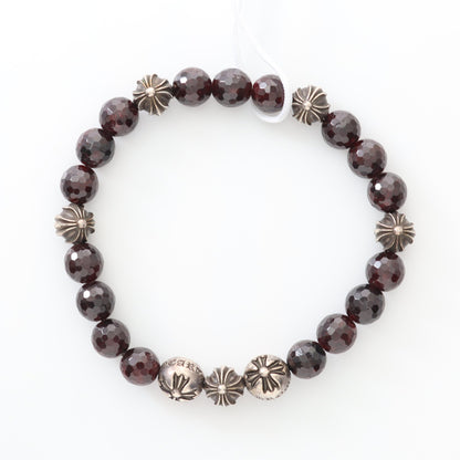 8ｍｍ BEAD ブレスレット ビーズ SV925 ブラウン シルバー クロムハーツ アクセサリー Chrome Hearts