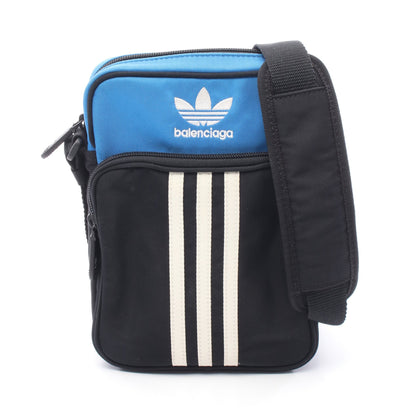BALENCIAGA × adidas ショルダーバッグ ナイロン ブラック ブルー ホワイト バレンシアガ バッグ BALENCIAGA
