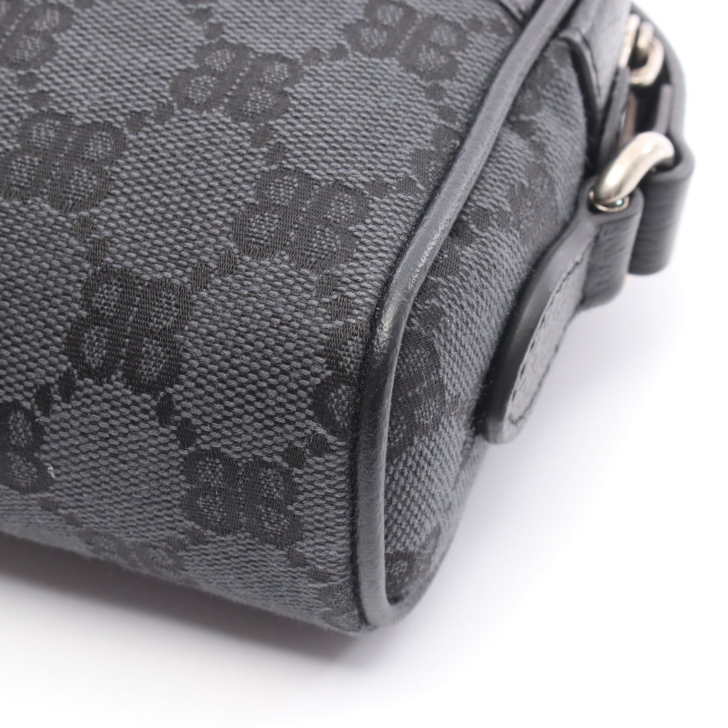 BALENCIAGA × GUCCI ザ ハッカープロジェクト ウェブライン カメラバッグ ショルダーバッグ キャンバス レザー ブラック ネイビー レッド バレンシアガ バッグ BALENCIAGA