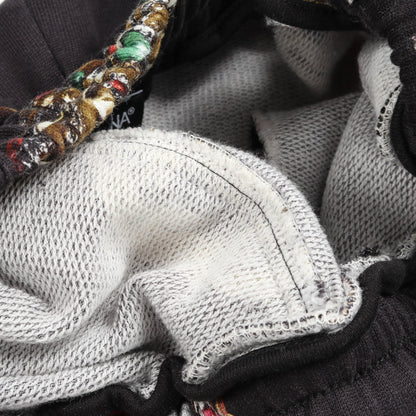 ハーフ スウェットパンツ クラウン コットン ブラック マルチカラー ドルチェアンドガッバーナ ボトムス DOLCE&GABBANA