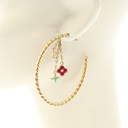 クレオール スウィート モノグラム ピアス GP ゴールド ブルーグリーン ボルドー ルイヴィトン アクセサリー LOUIS VUITTON