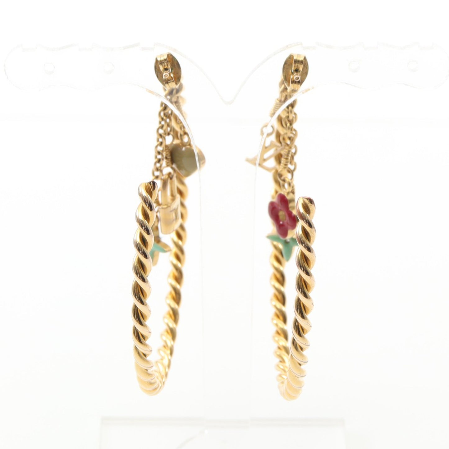 クレオール スウィート モノグラム ピアス GP ゴールド ブルーグリーン ボルドー ルイヴィトン アクセサリー LOUIS VUITTON