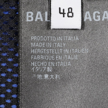 ロゴ刺繍 アノラックジャケット ウィンドブレーカー マウンテンパーカー ブルー バレンシアガ アウター BALENCIAGA