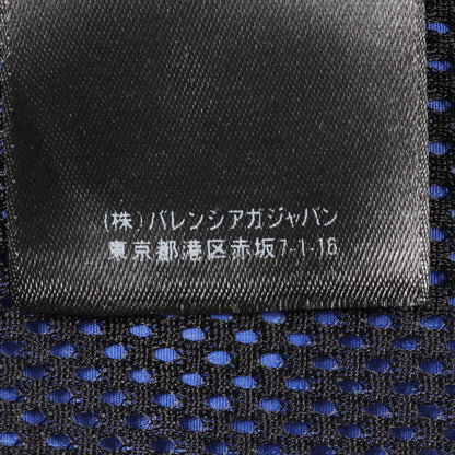 ロゴ刺繍 アノラックジャケット ウィンドブレーカー マウンテンパーカー ブルー バレンシアガ アウター BALENCIAGA