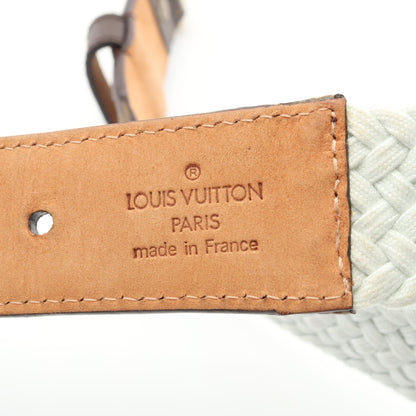 サンチュール モノグラム ベルト PVC ファブリック ブラウン ライトブルー ルイヴィトン 財布・小物 LOUIS VUITTON