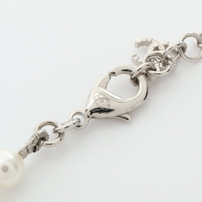 ココマーク ネックレス フェイクパール シルバー アイボリー B25C シャネル アクセサリー CHANEL