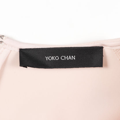 ハーフスリーブ フロントフリル ブラウス ピンク ヨーコチャン トップス YOKO CHAN