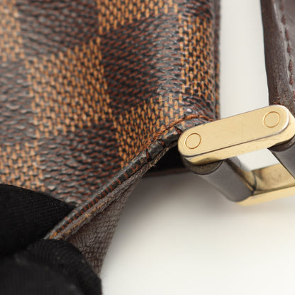 ミュゼットタンゴ ショートストラップ ダミエエベヌ ショルダーバッグ PVC レザー ブラウン ルイヴィトン バッグ LOUIS VUITTON