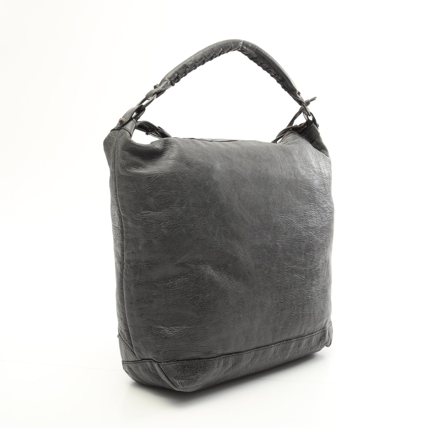 ザ デイ エディターズバッグ ワンショルダーバッグ レザー グレー バレンシアガ バッグ BALENCIAGA